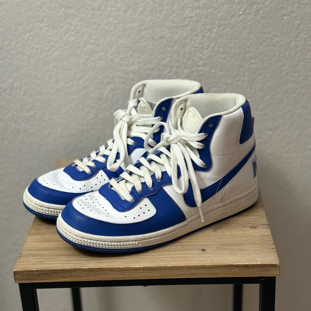 Nike Blue and White Athletic Shoes